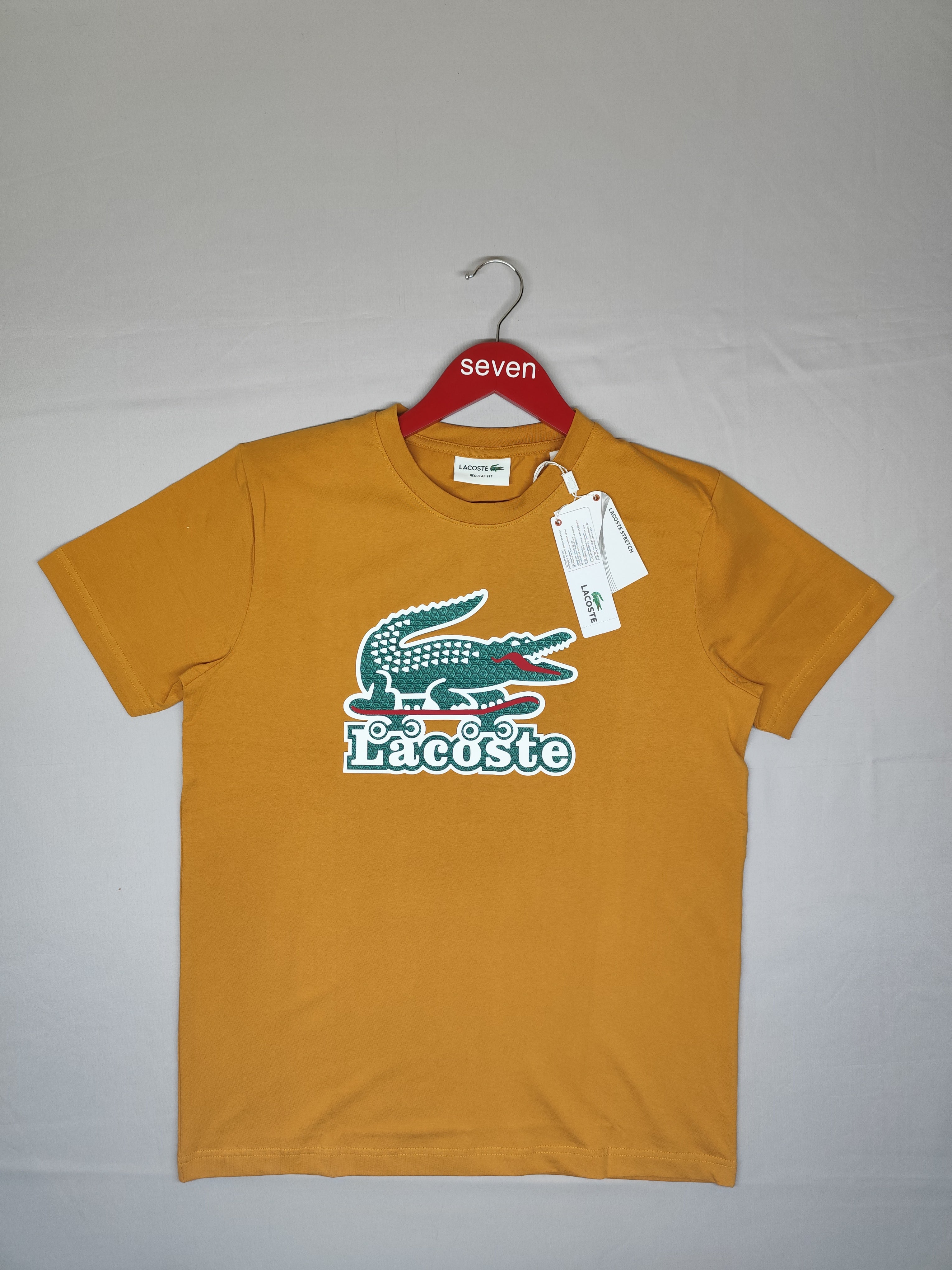 LACOSTE-ROUND NECK-ORANGE-1363-Regular Fit