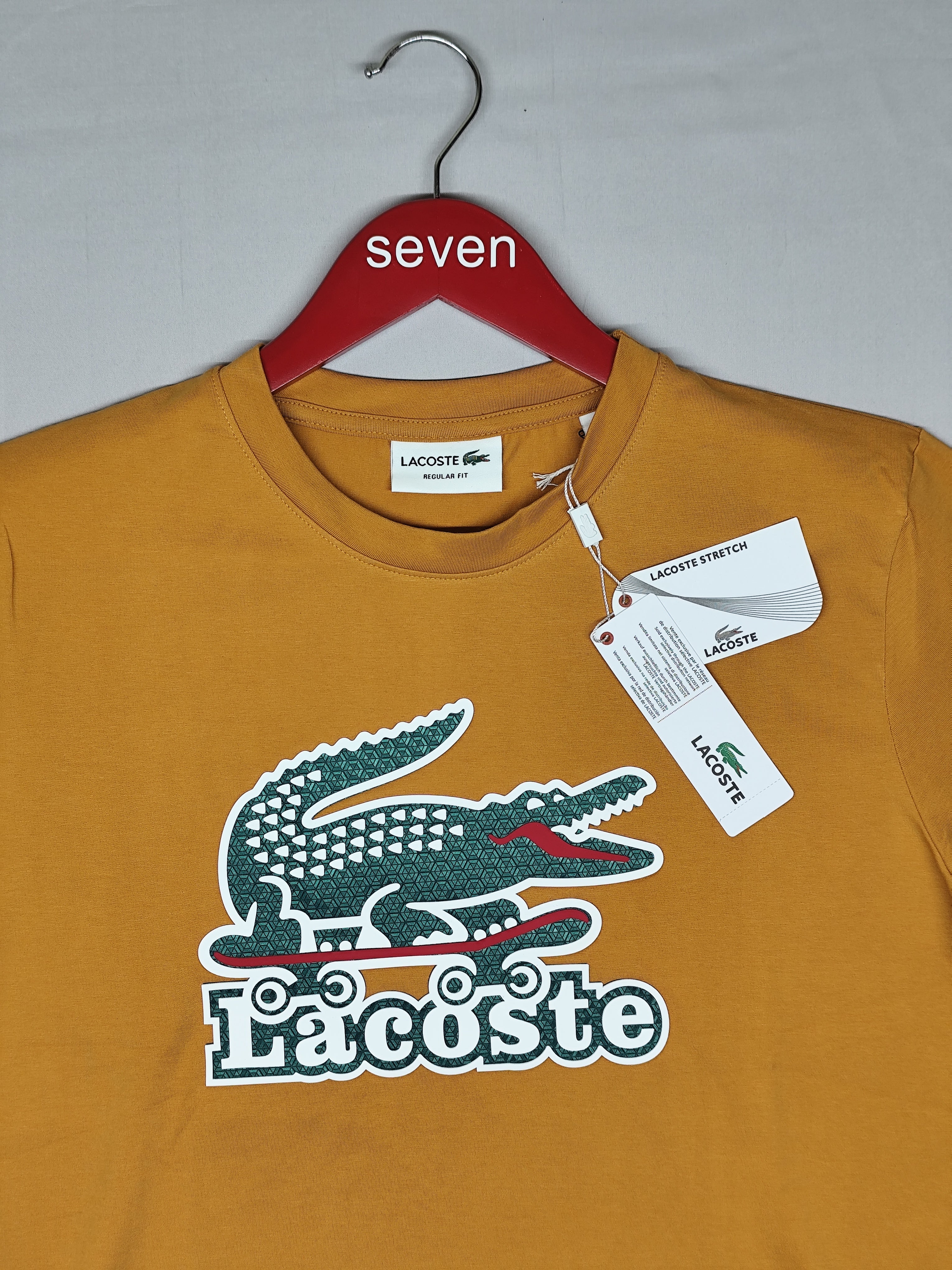 LACOSTE-ROUND NECK-ORANGE-1363-Regular Fit