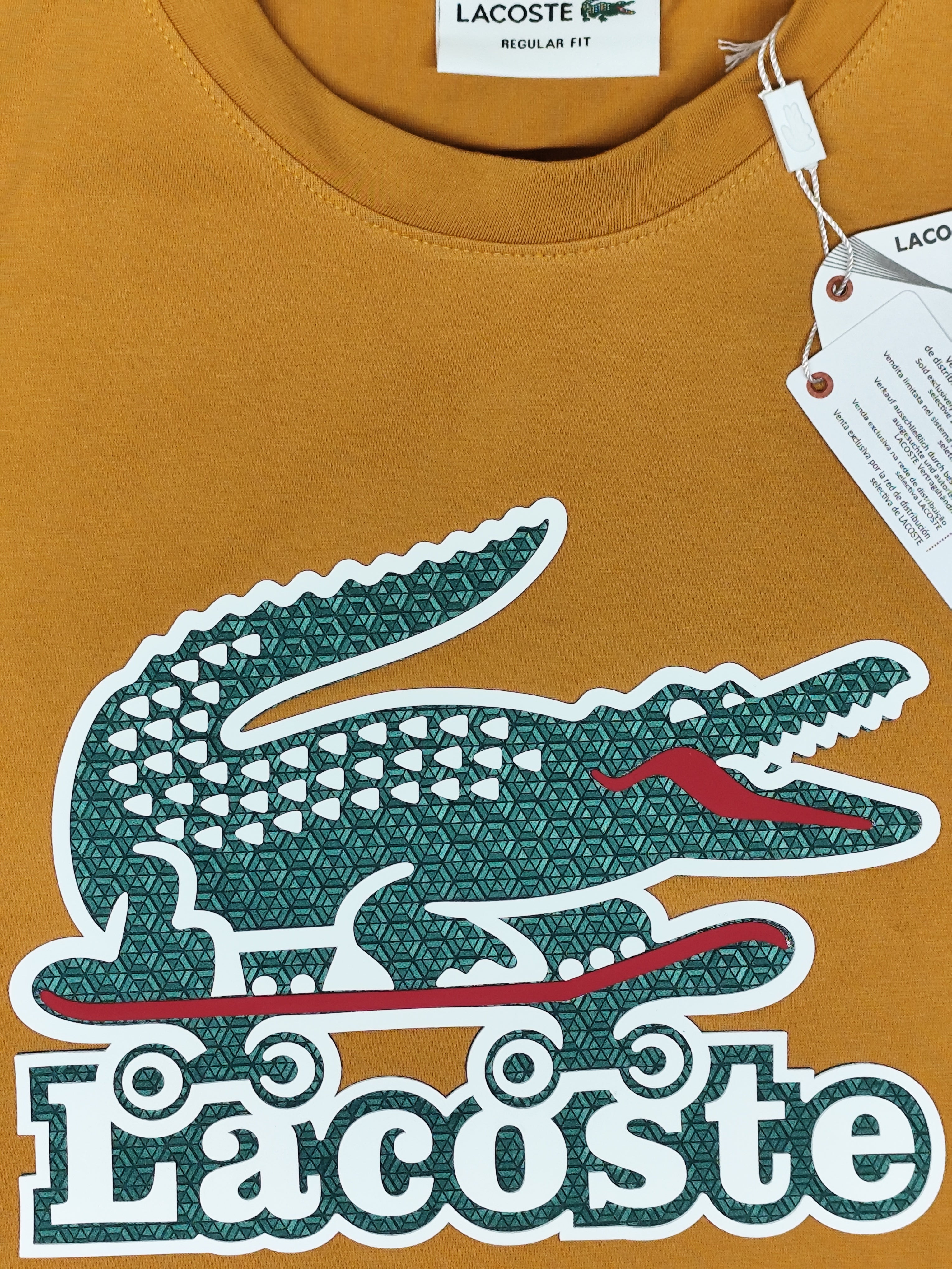 LACOSTE-ROUND NECK-ORANGE-1363-Regular Fit