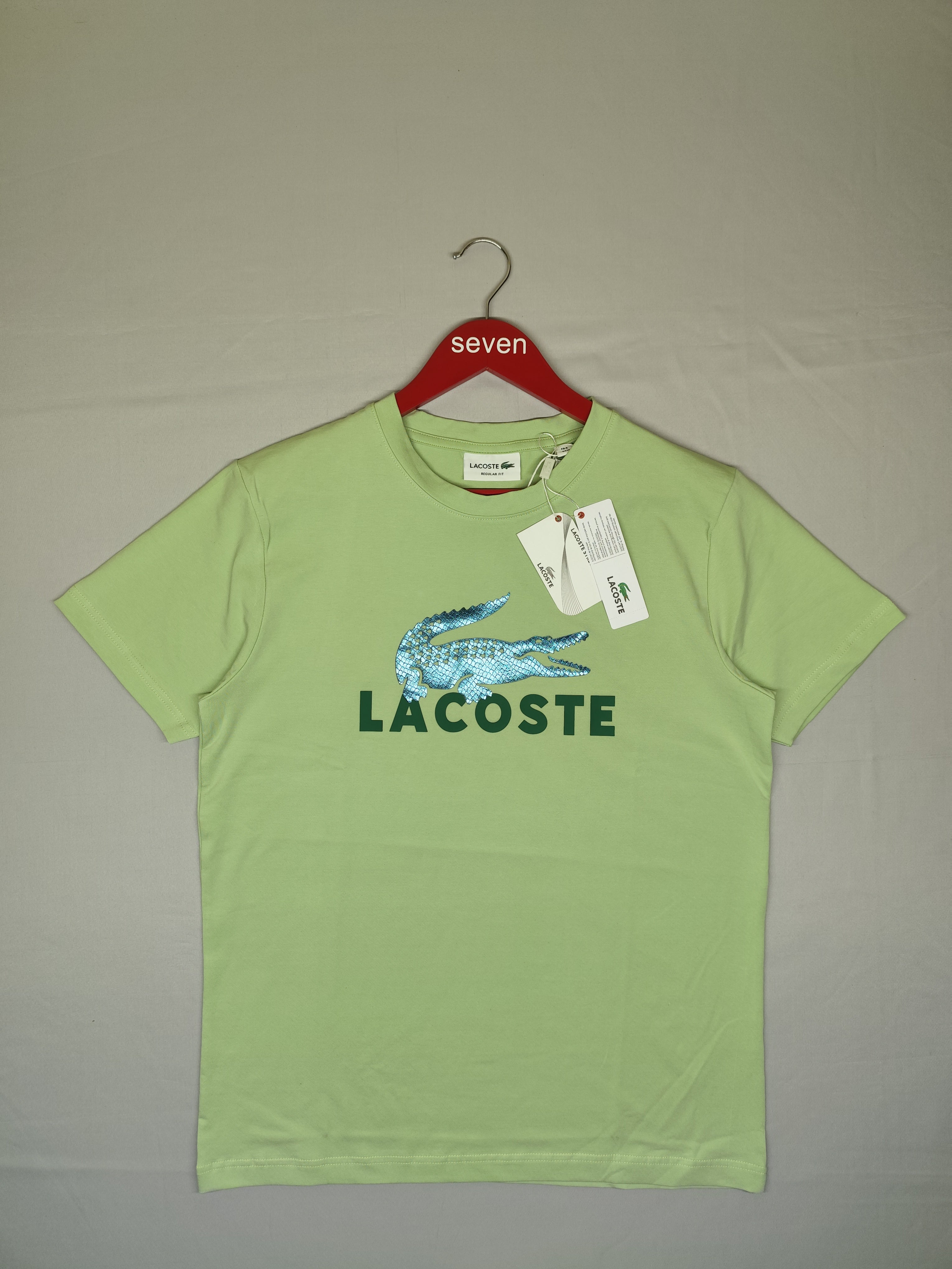 LACOSTE-ROUND NECK-GREEN-1360-Regular Fit