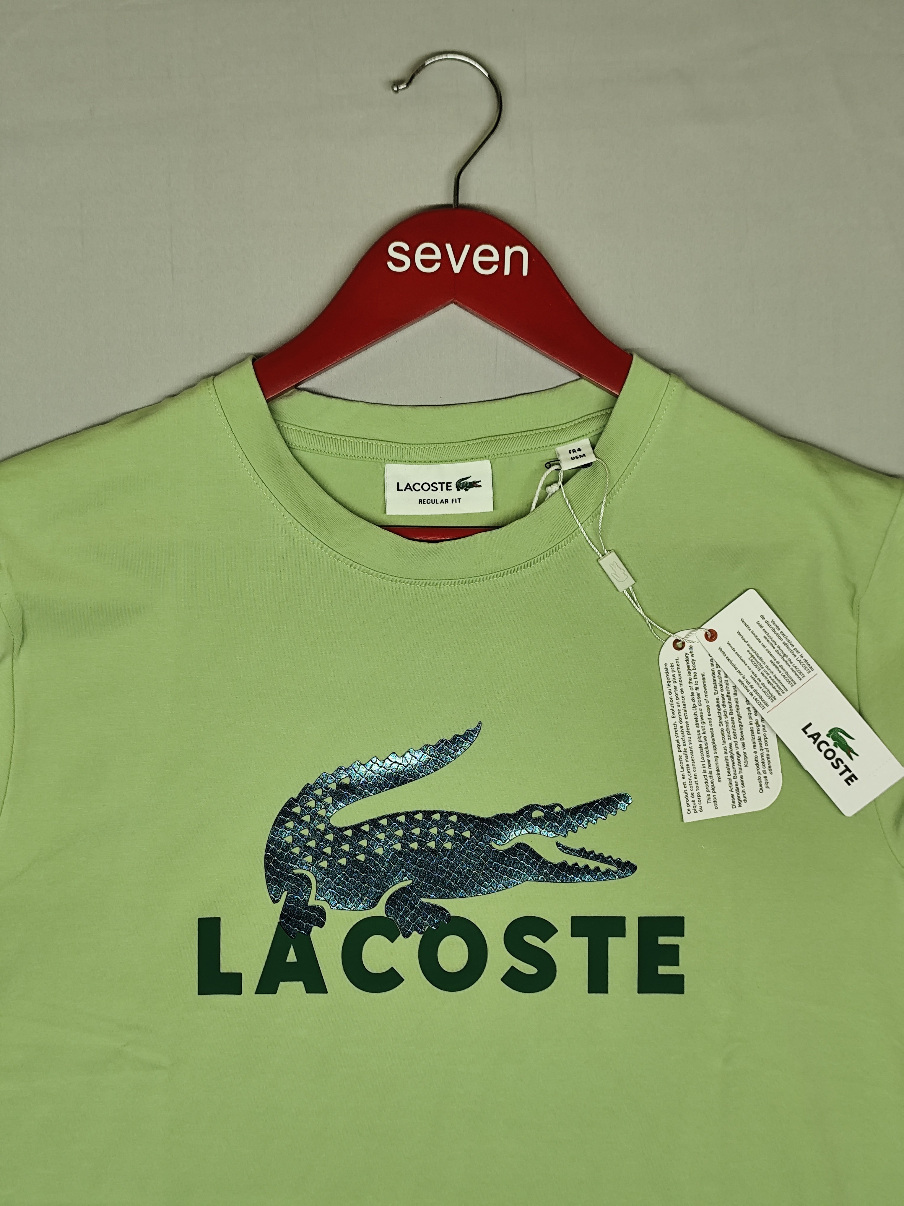 LACOSTE-ROUND NECK-GREEN-1360-Regular Fit