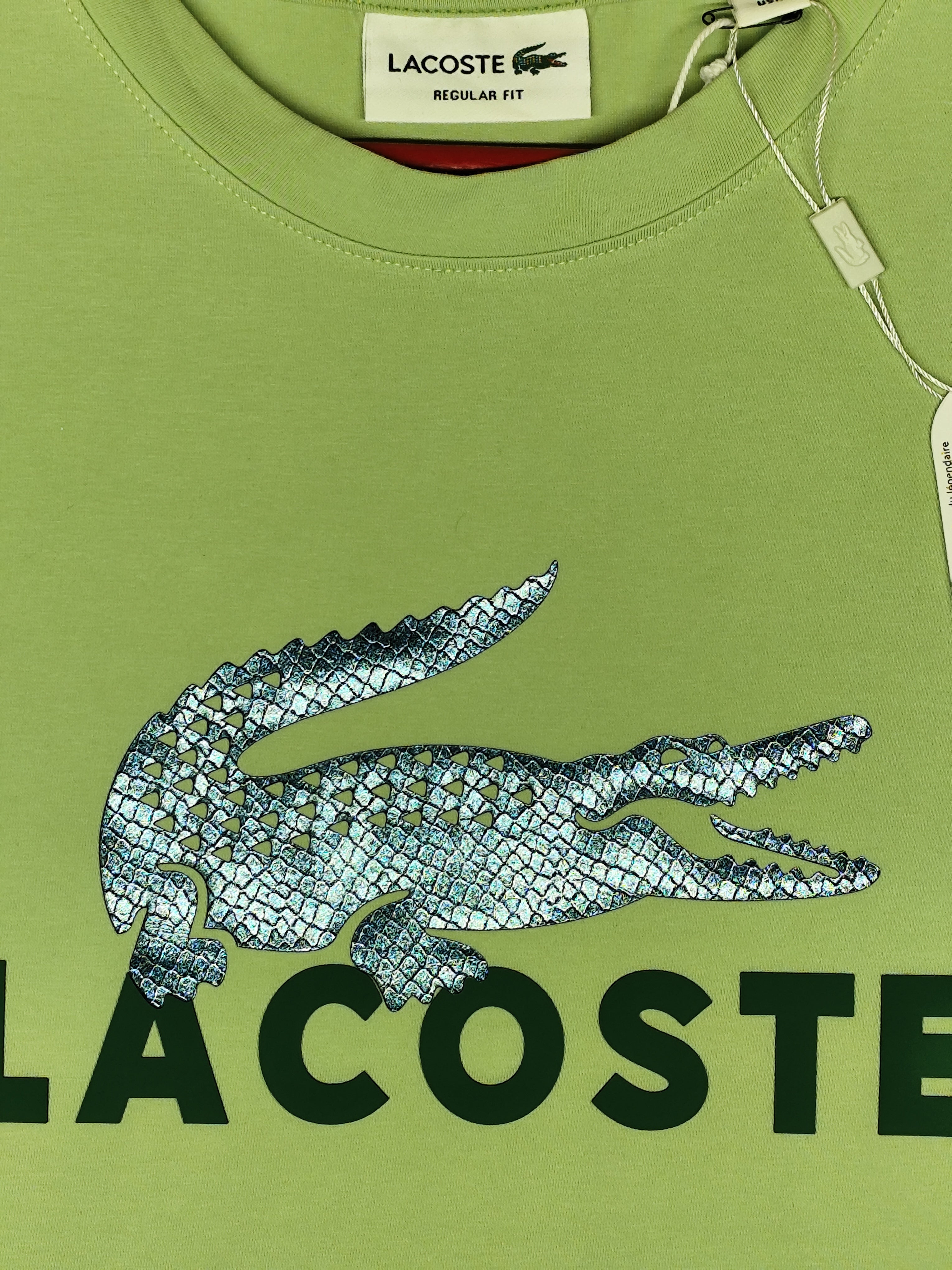 LACOSTE-ROUND NECK-GREEN-1360-Regular Fit