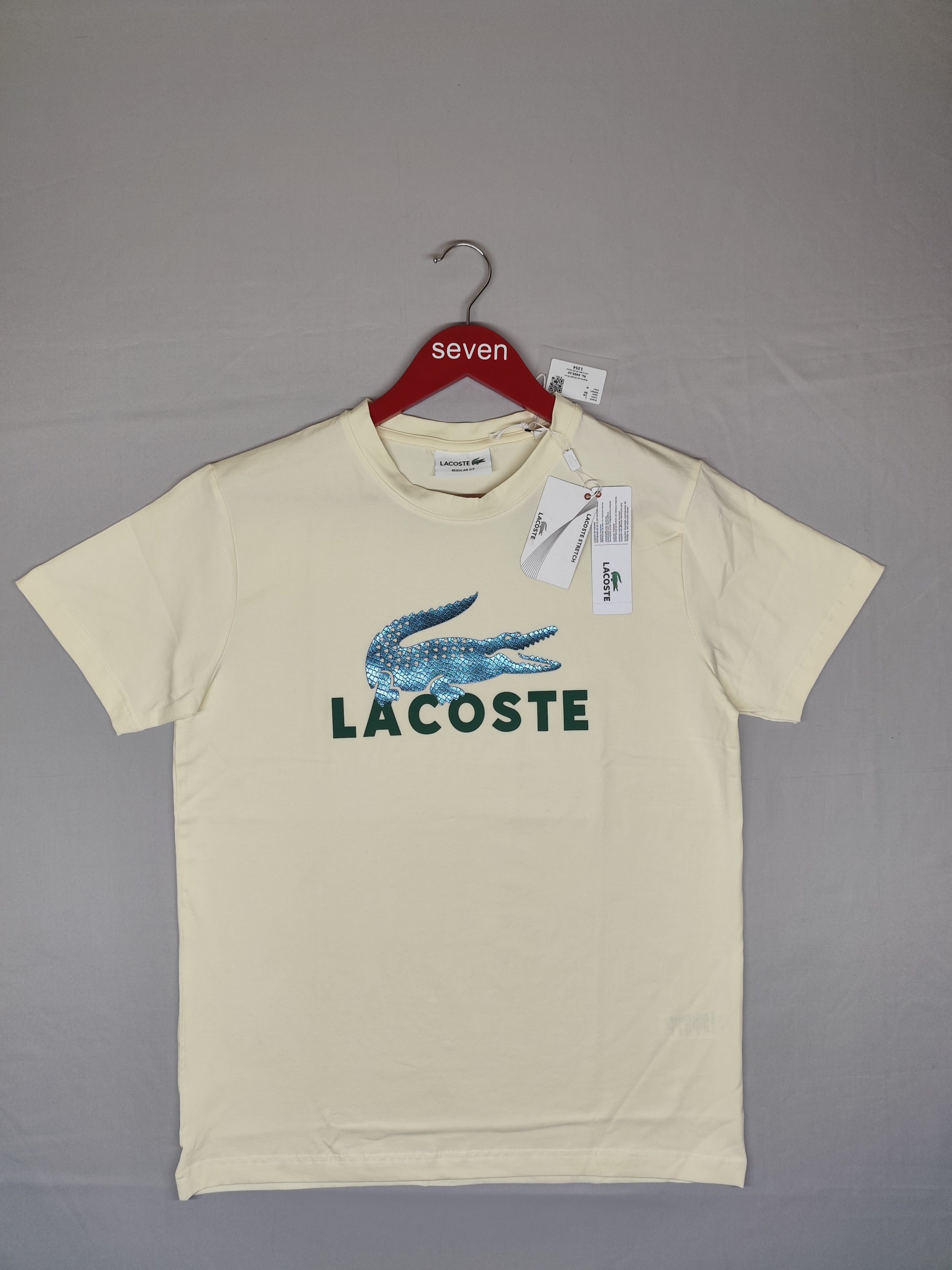 LACOSTE-ROUND NECK-CREAM-1354-Regular Fit