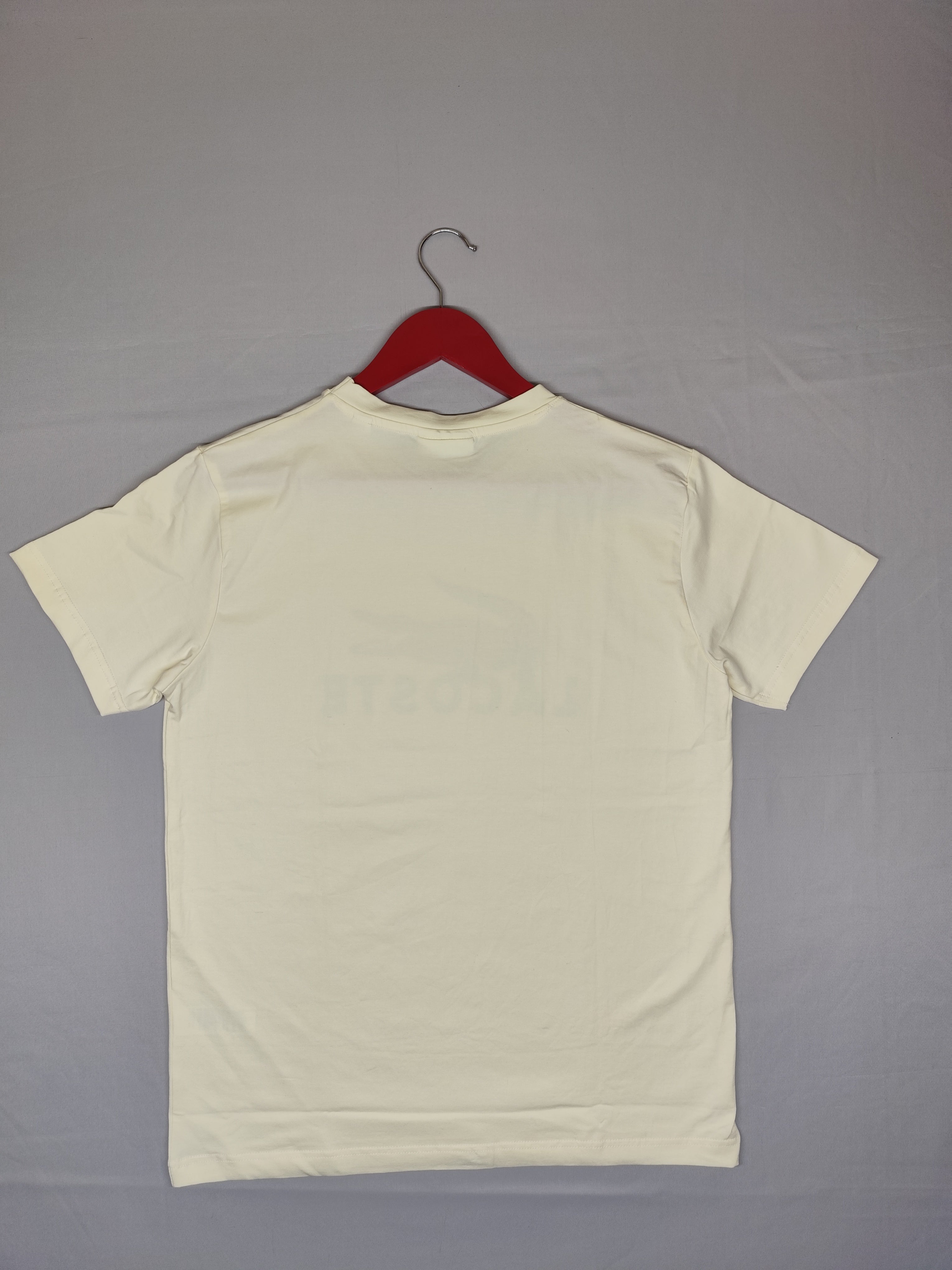LACOSTE-ROUND NECK-CREAM-1354-Regular Fit