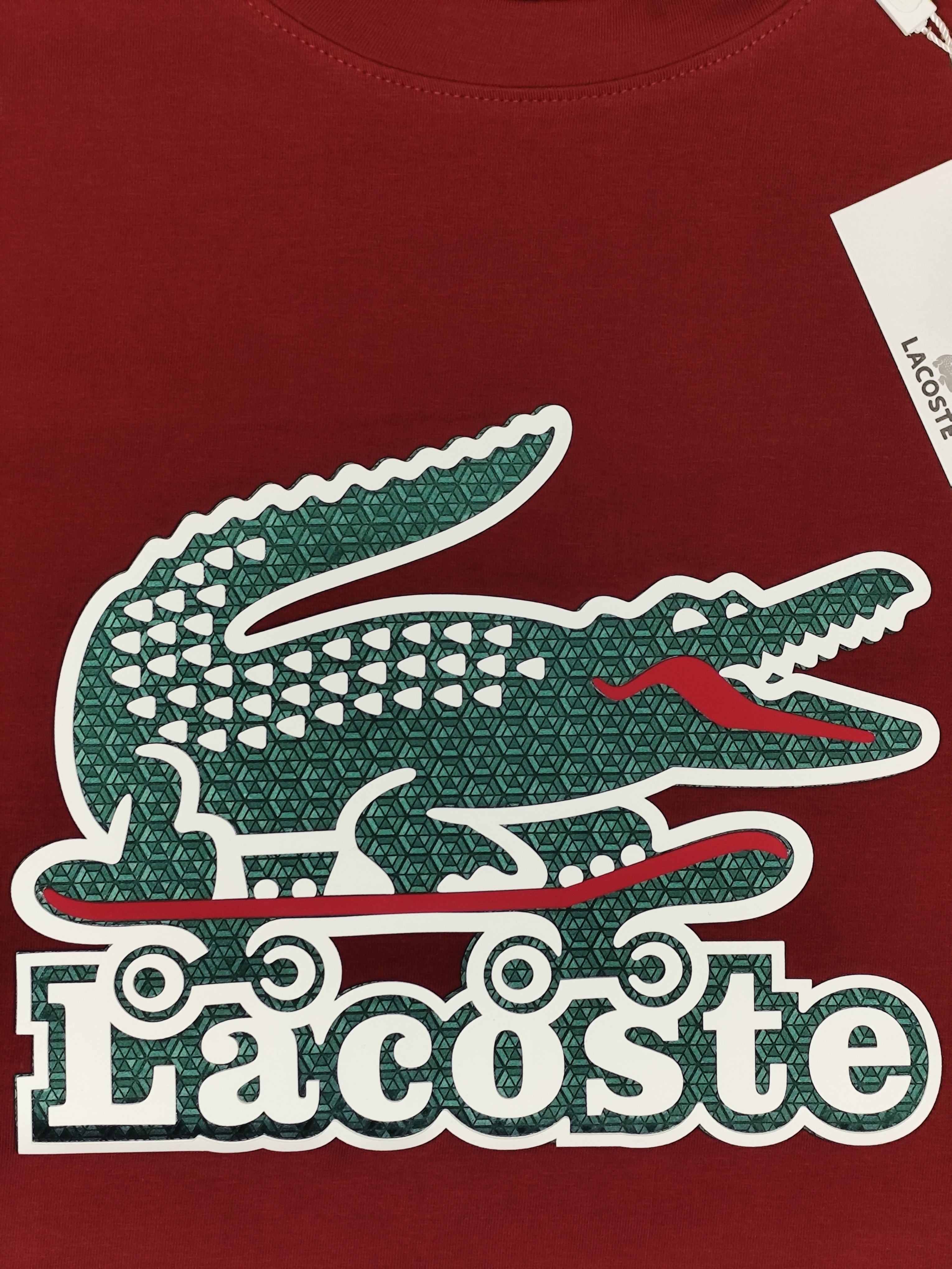 LACOSTE-ROUND NECK-MAROON-1351-Regular Fit
