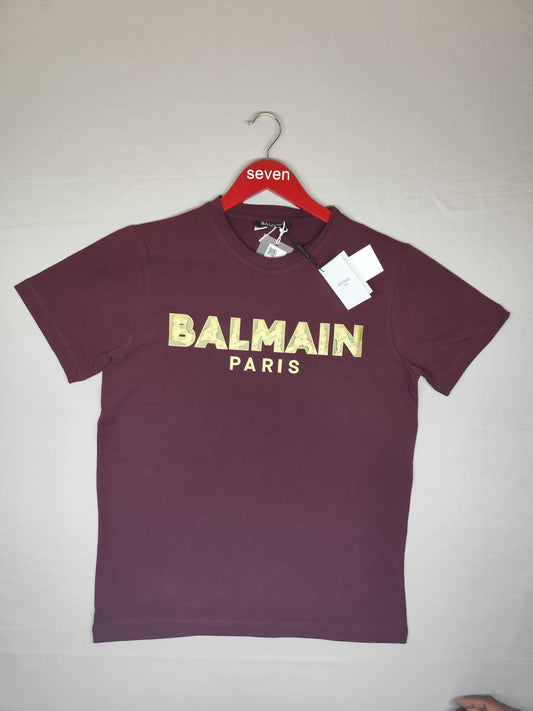 BALMAIN-ROUND NECK-MAROON-1330-