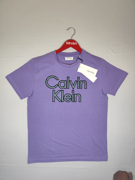 CALVIN KLEIN-ROUND NECK-LAVANDER-1324-