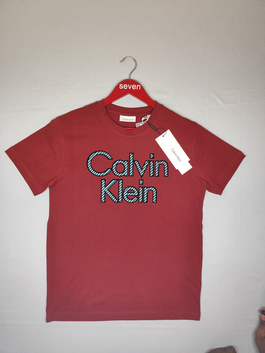 CALVIN KLEIN-ROUND NECK-MAROON-1321-