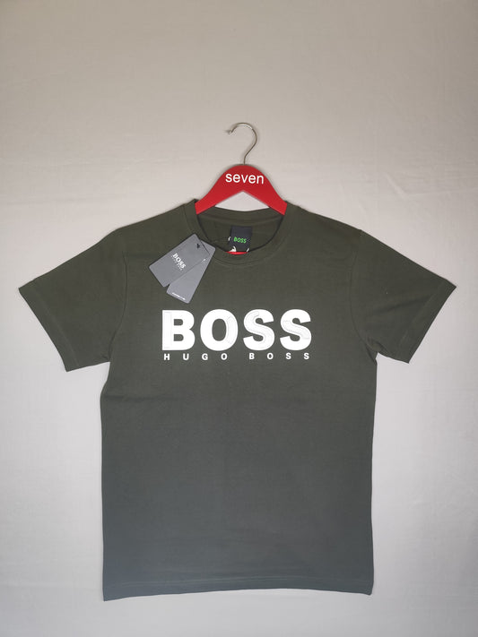 BOSS-ROUND NECK-OLIVE-1315-