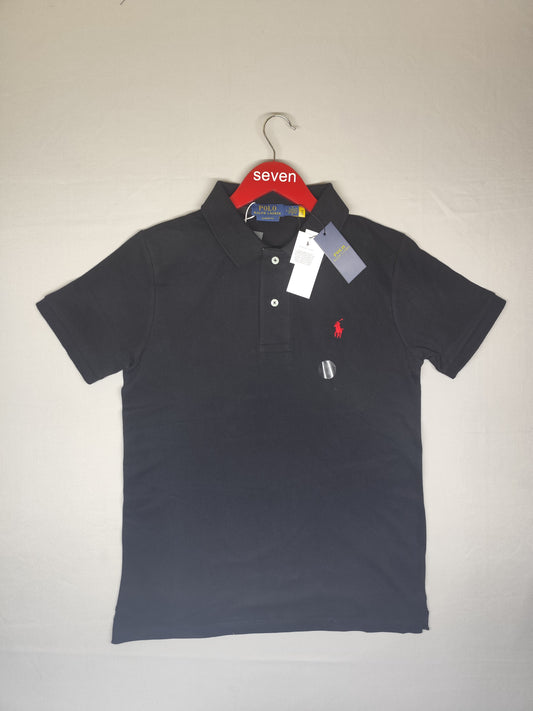 POLO RALPH RURAL-POLO T SHIRT-BLACK-1269-CLASSIC FIT