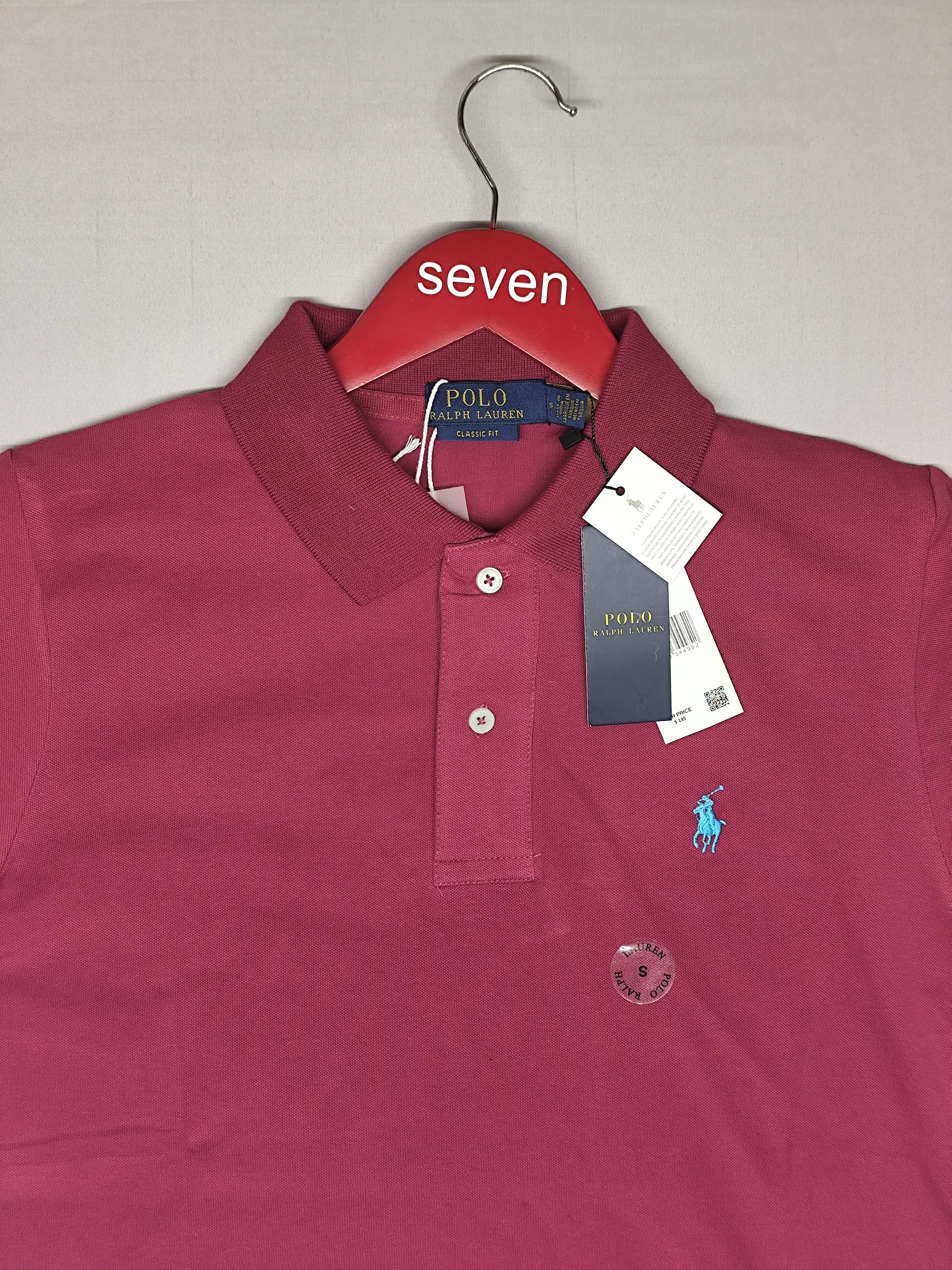 POLO RALPH RURAL-POLO T SHIRT-PINK-1264-CLASSIC FIT