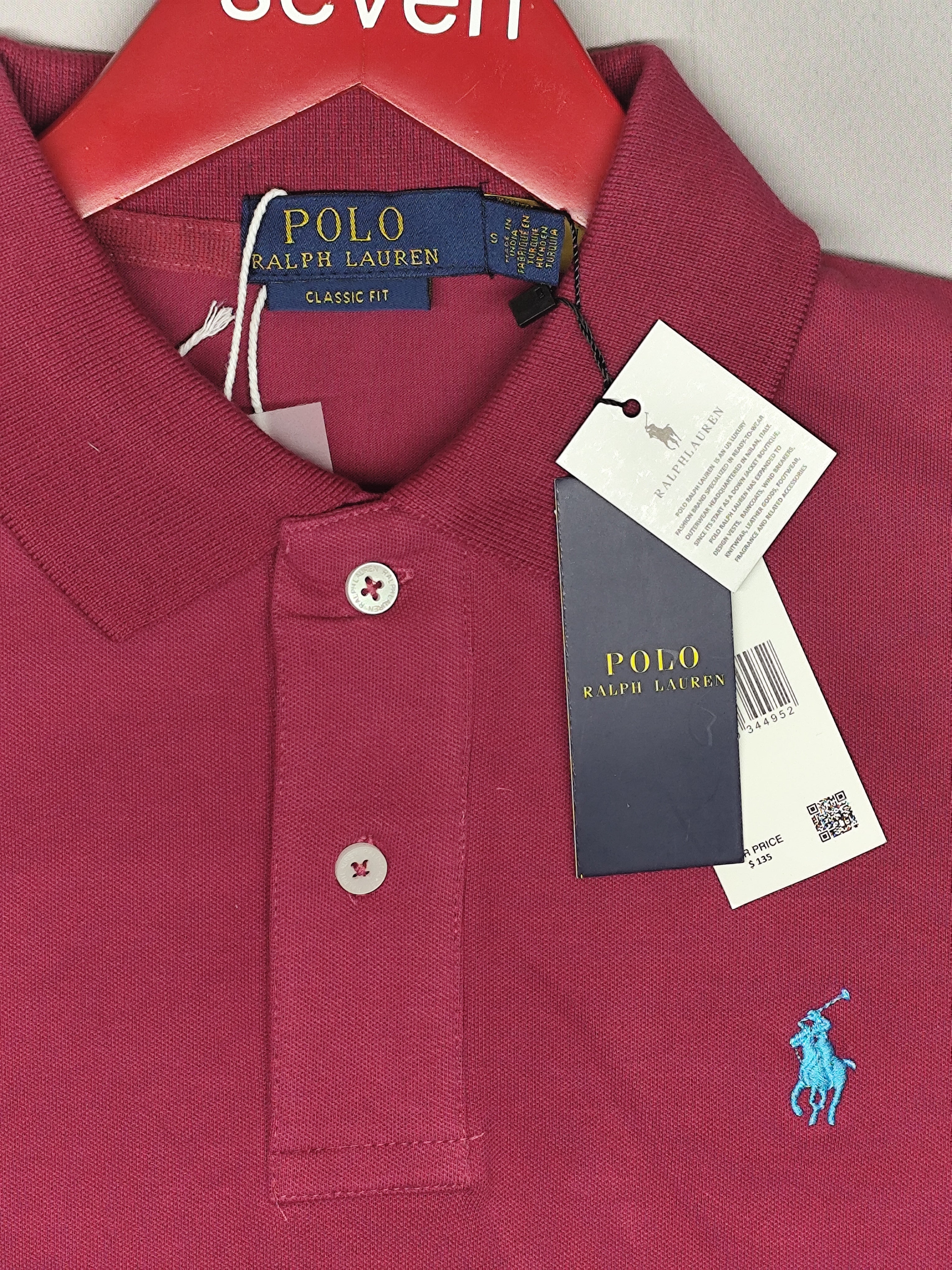 POLO RALPH RURAL-POLO T SHIRT-PINK-1264-CLASSIC FIT