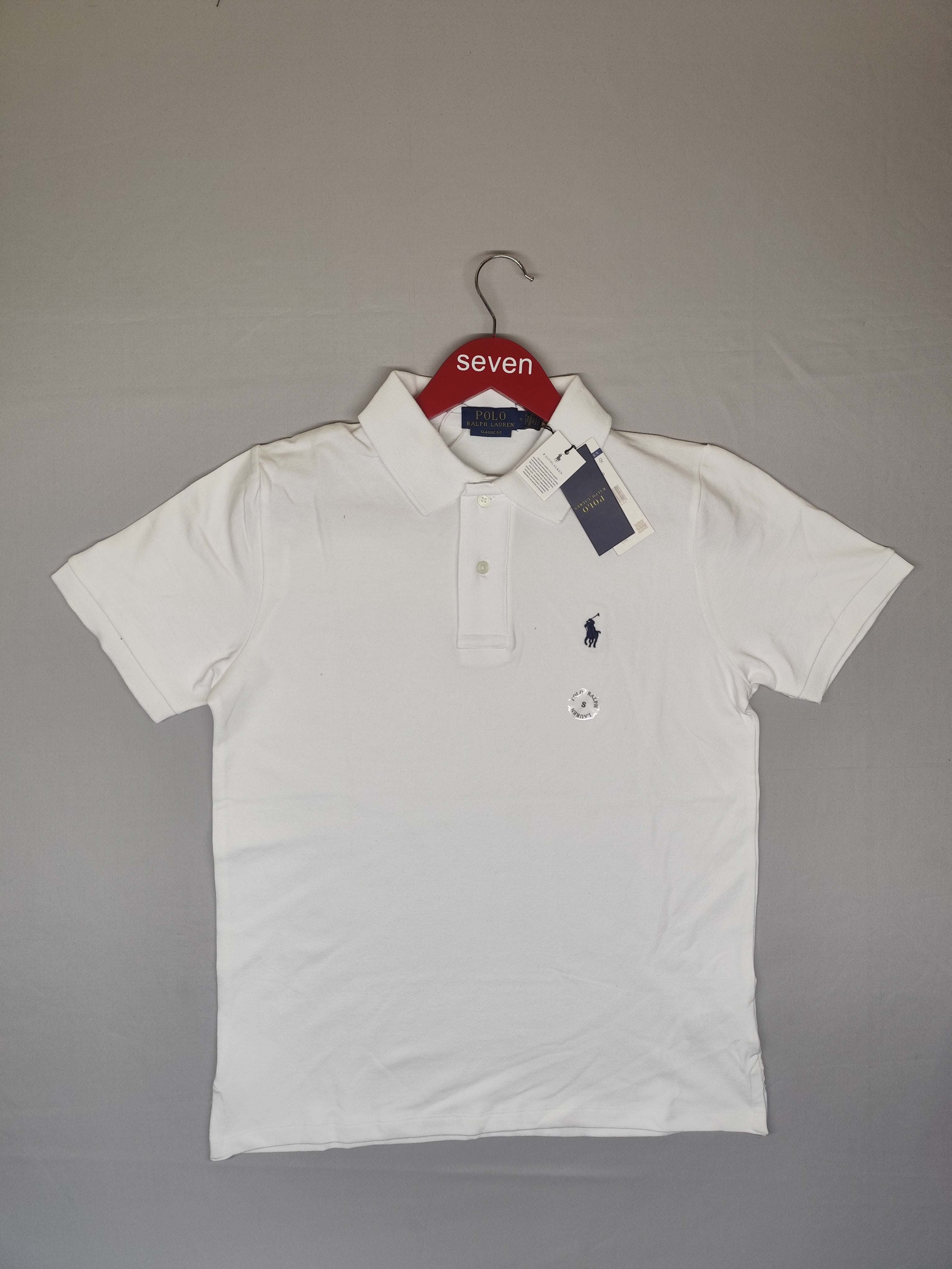 POLO RALPH RURAL-POLO T SHIRT-WHITE-1259-CLASSIC FIT