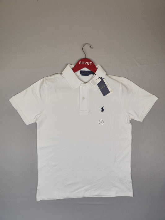 POLO RALPH RURAL-POLO T SHIRT-WHITE-1259-CLASSIC FIT