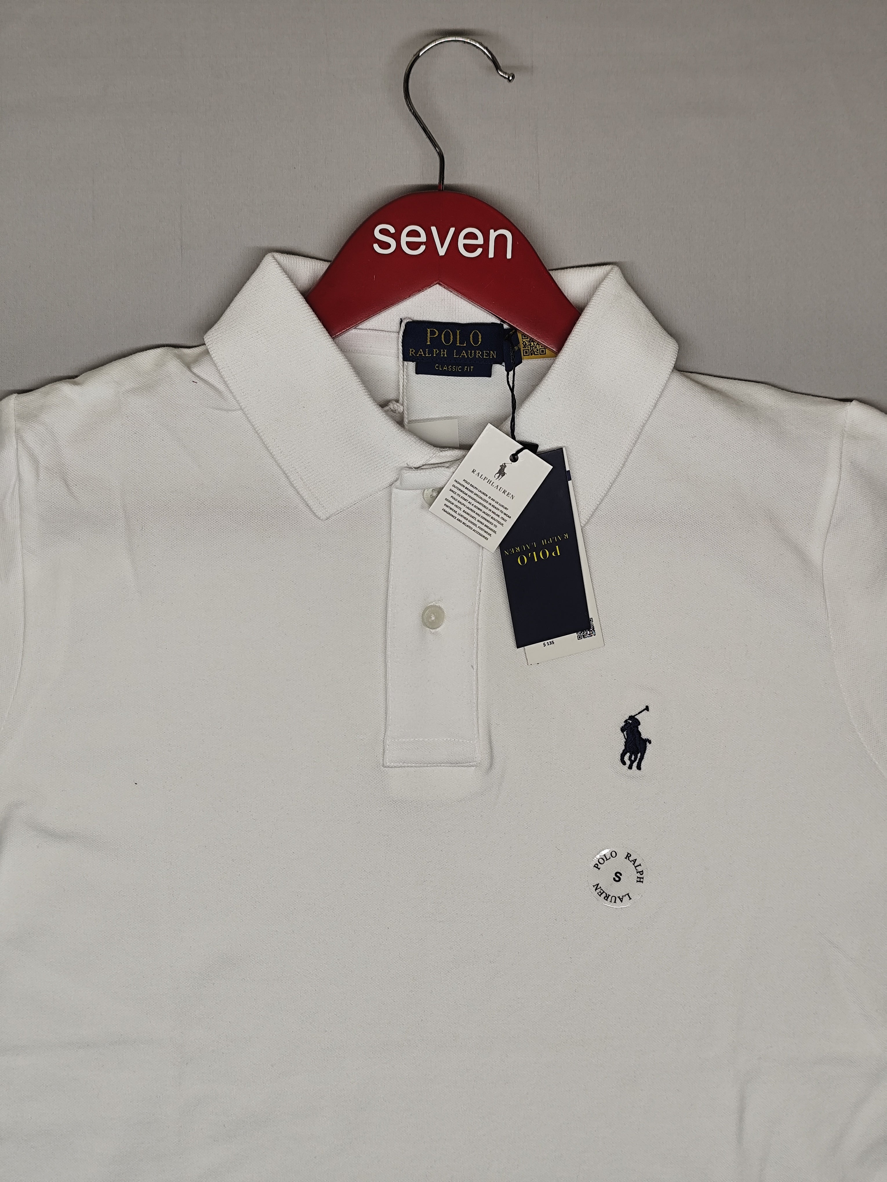 POLO RALPH RURAL-POLO T SHIRT-WHITE-1259-CLASSIC FIT