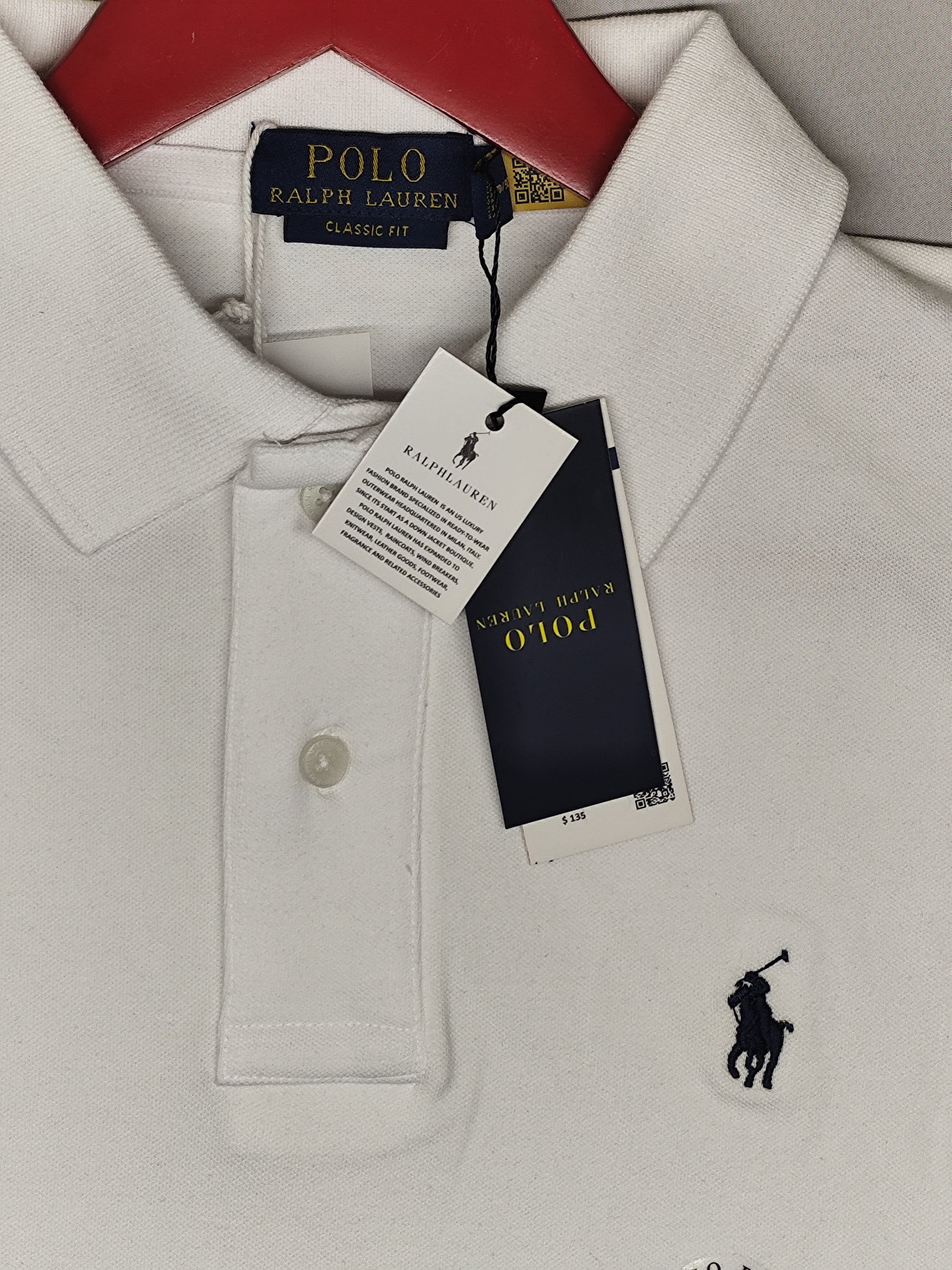 POLO RALPH RURAL-POLO T SHIRT-WHITE-1259-CLASSIC FIT