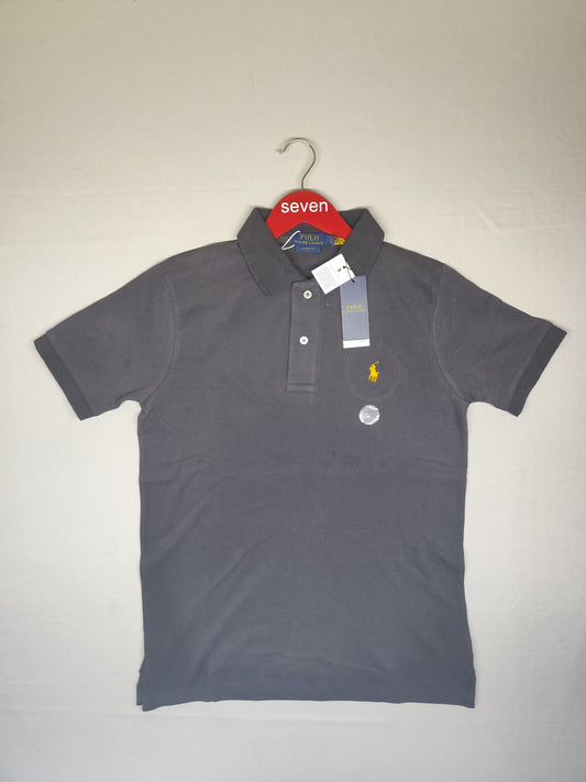 POLO RALPH RURAL-POLO T SHIRT-GREY-1254-CLASSIC FIT