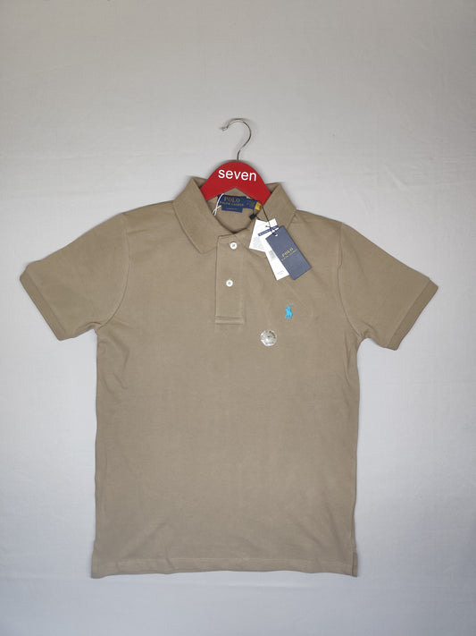 POLO RALPH RURAL-POLO T SHIRT-BEIGE-1239-CLASSIC FIT
