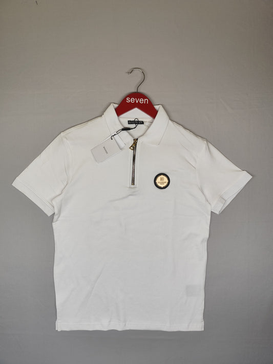 BALMAIN-POLO T SHIRT-WHITE-1174-