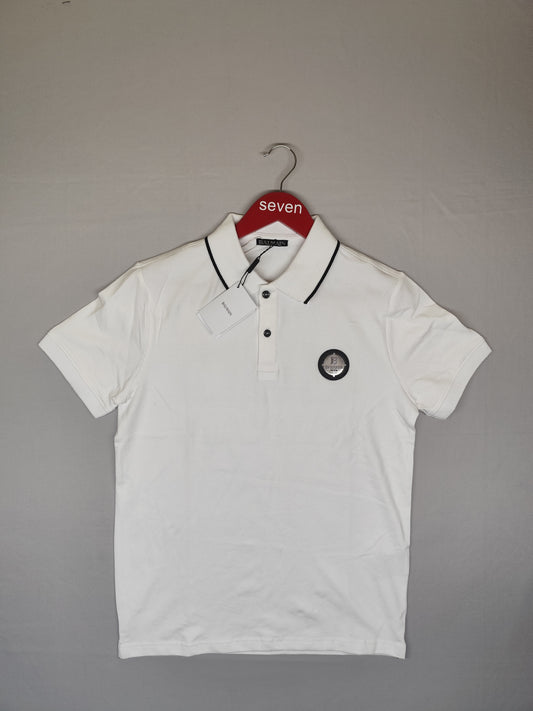 BALMAIN-POLO T SHIRT-WHITE-1193-