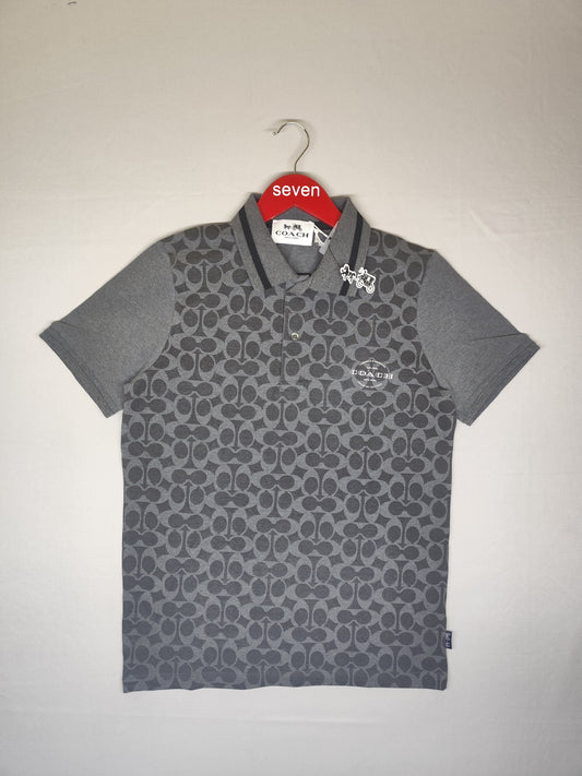 COACH-POLO T SHIRT-GREY-1119-