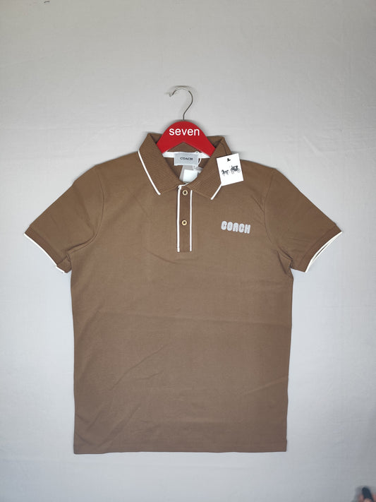 COACH-POLO T SHIRT-BROWN-1114-