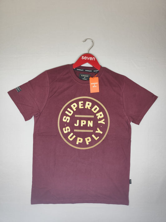SUPERDRY-ROUND NECK-MAROON-1075-