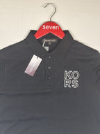 MICHAEL KORS-POLO T SHIRT-BLACK-1016-