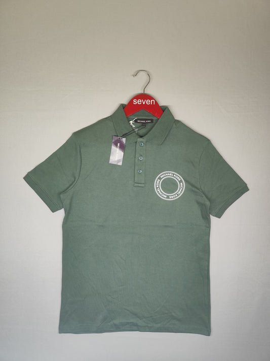 MICHAEL KORS-POLO T SHIRT-GREEN-1012-