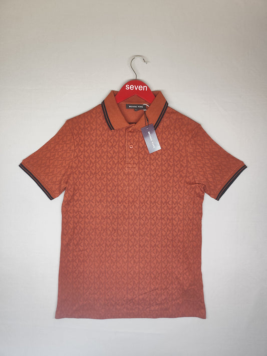 MICHAEL KORS-POLO T SHIRT-RUST-1008-