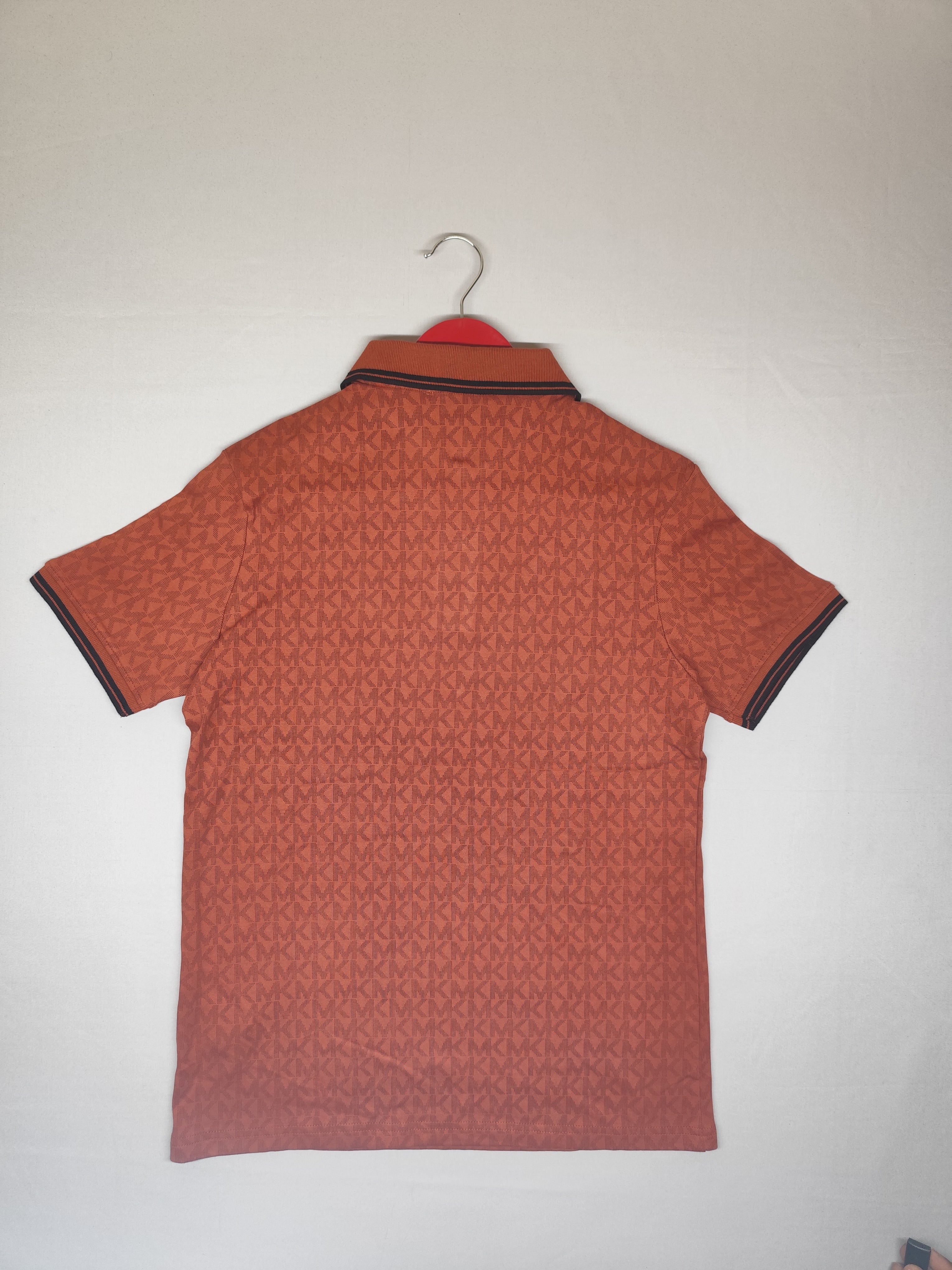 MICHAEL KORS-POLO T SHIRT-RUST-1008-