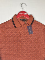 MICHAEL KORS-POLO T SHIRT-RUST-1008-