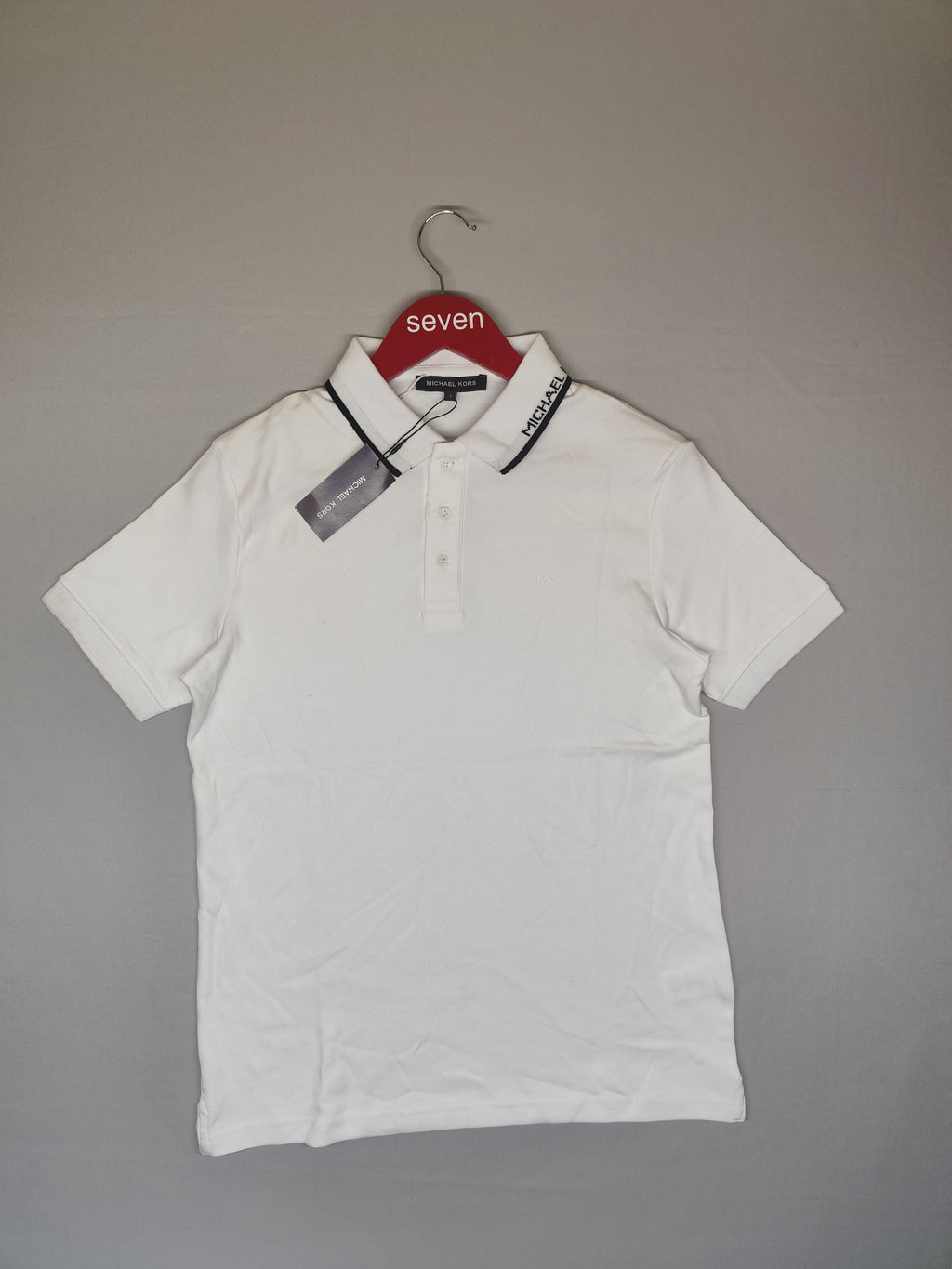 MICHAEL KORS-POLO T SHIRT-WHITE-1004-