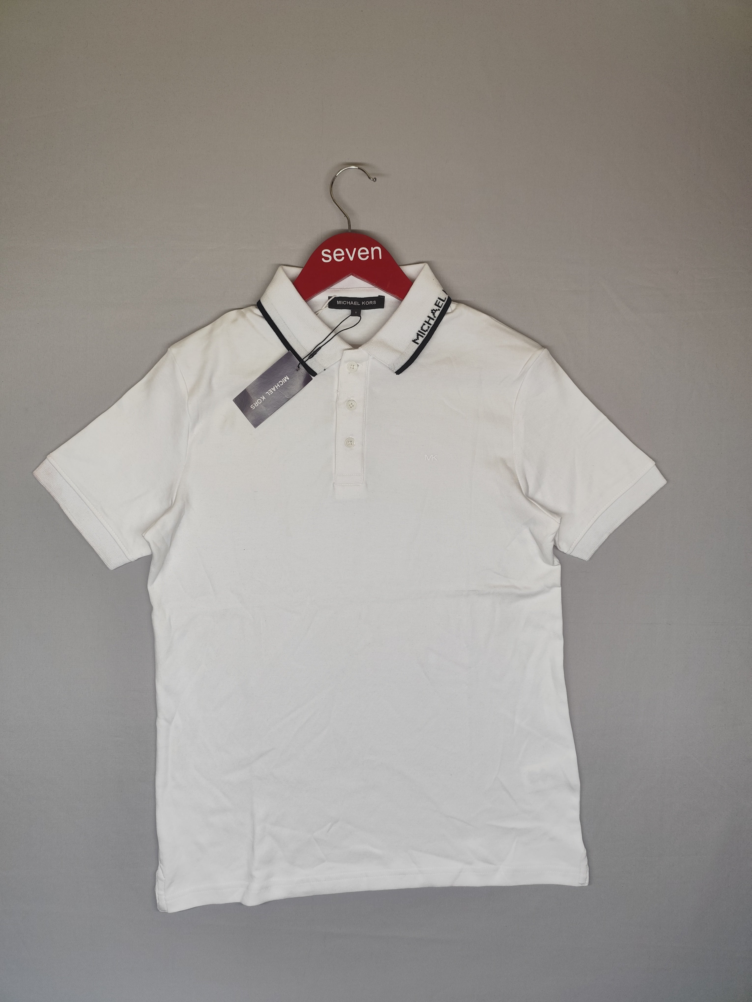 MICHAEL KORS-POLO T SHIRT-WHITE-1004-
