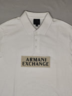 ARAMANI EXCHANGE-POLO T SHIRT-WHITE-1386-