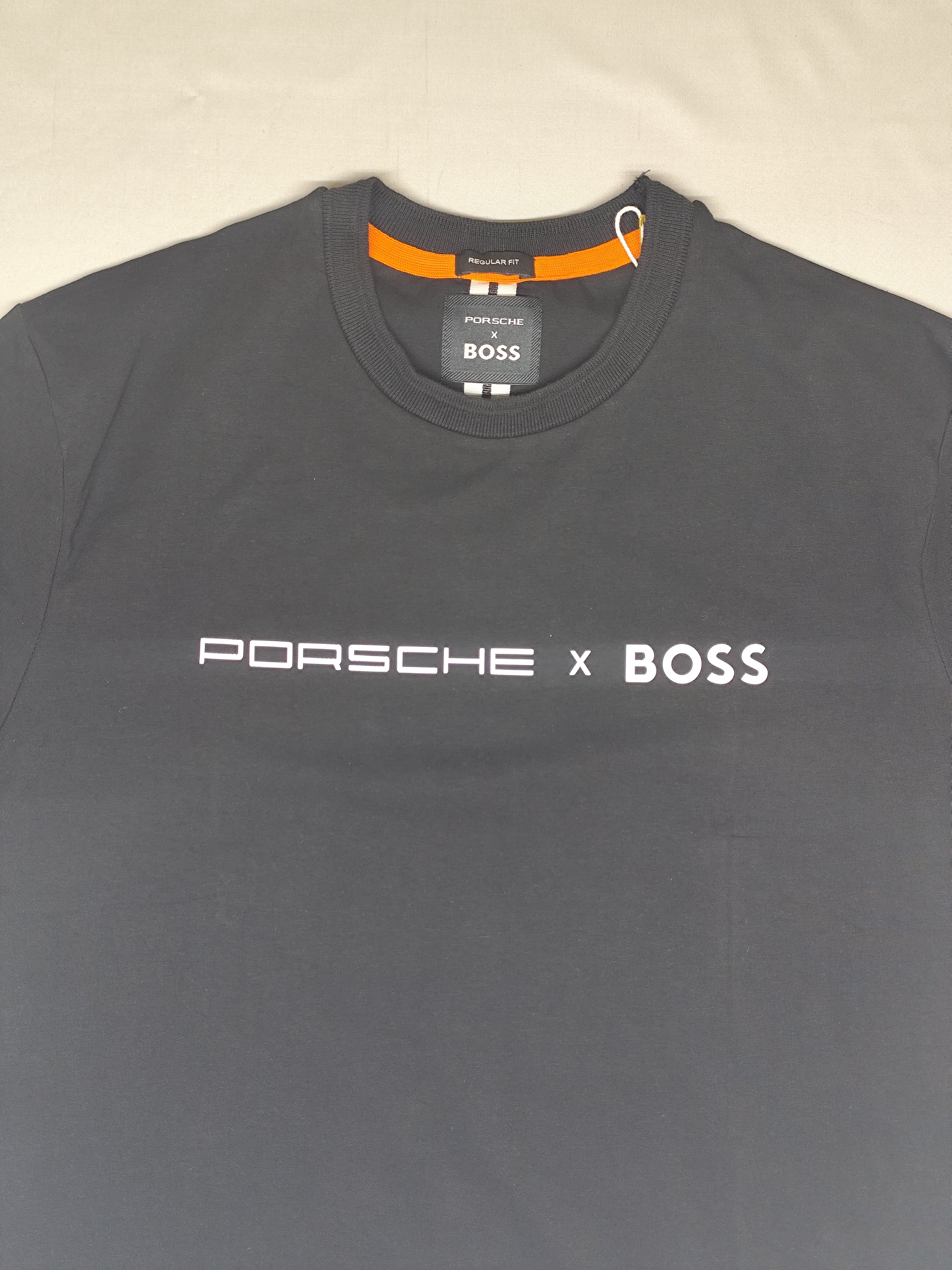 BOSS-ROUND NECK-BLACK-1387-Regular Fit