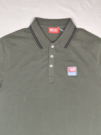 DIESEL-POLO T SHIRT-OLIVE-1385-