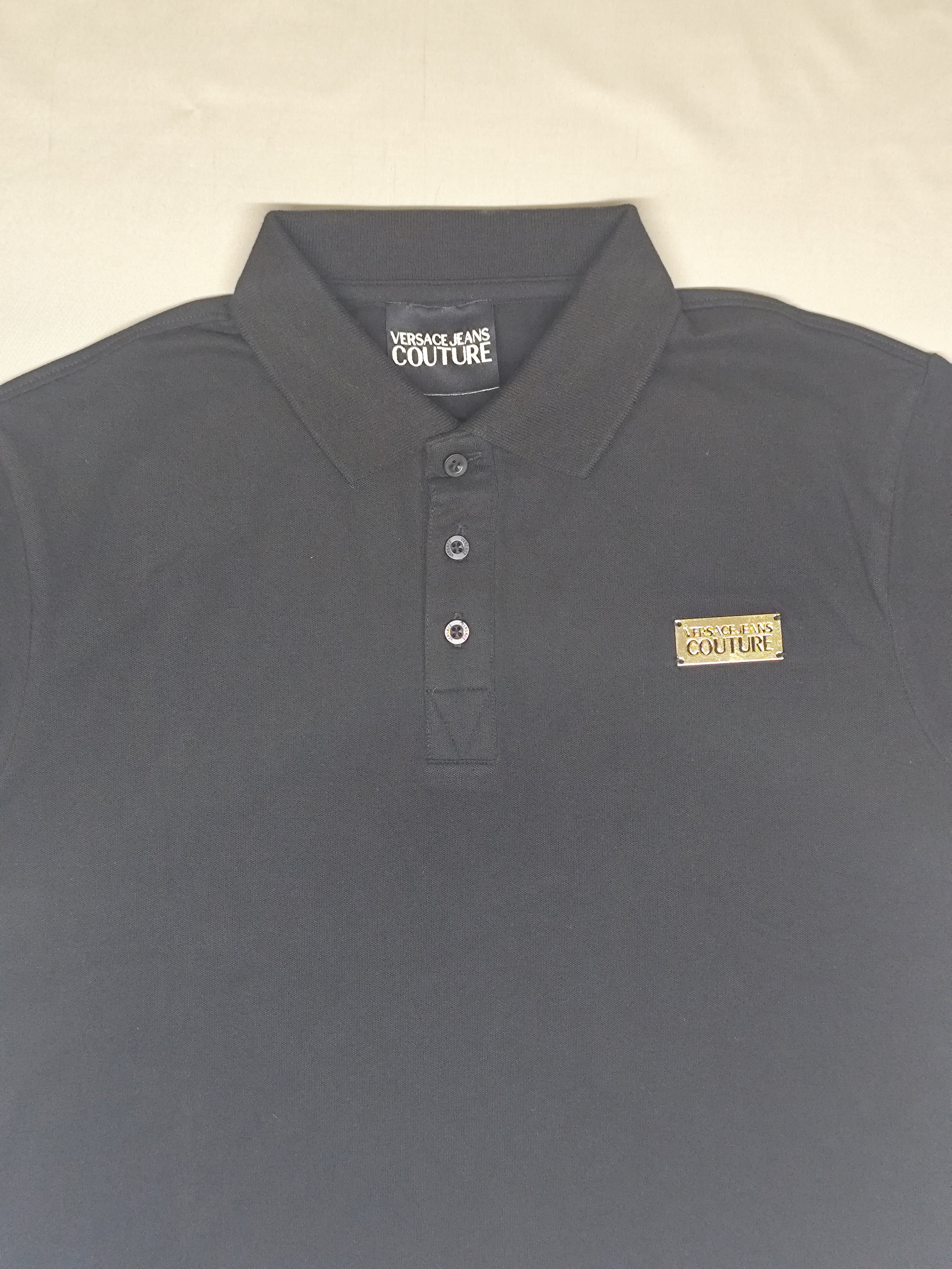 VERSACE-POLO T SHIRT-BLACK-1384-