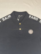 BALMAIN-POLO T SHIRT-BLACK-1382-