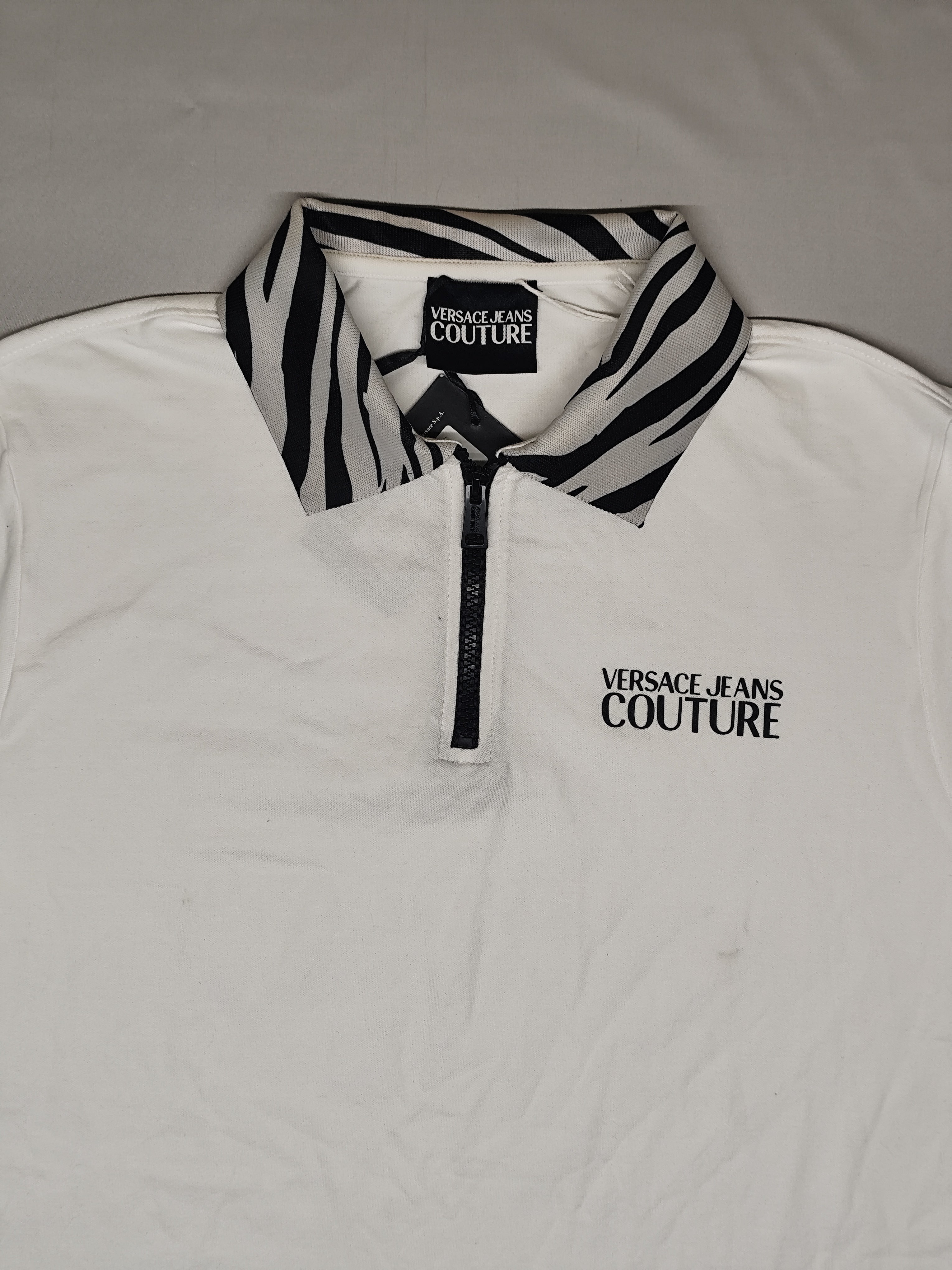 VERSACE-POLO T SHIRT-WHITE-1381-