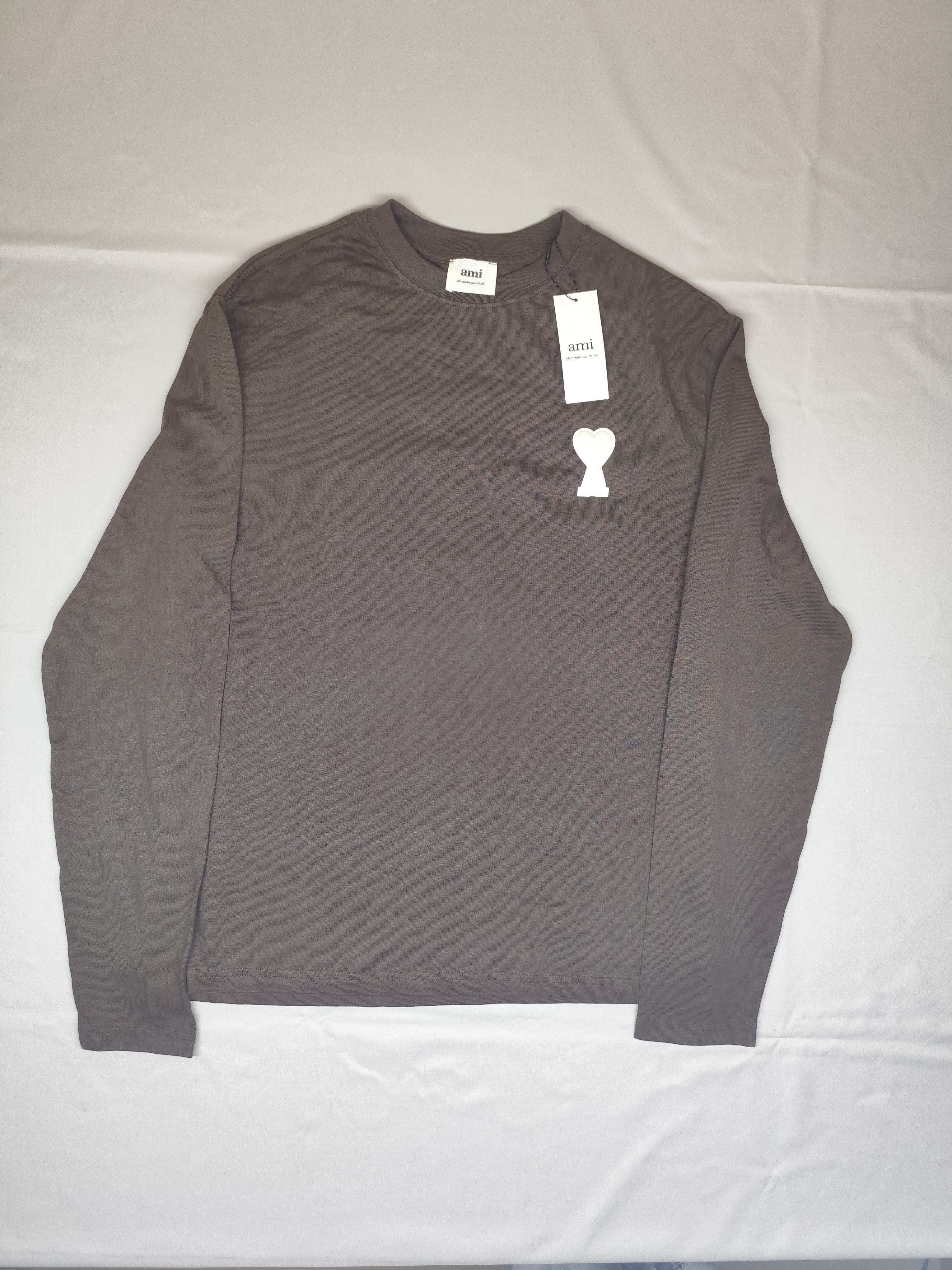 AMI-SWEAT SHIRT-CHARCOAL-1377-