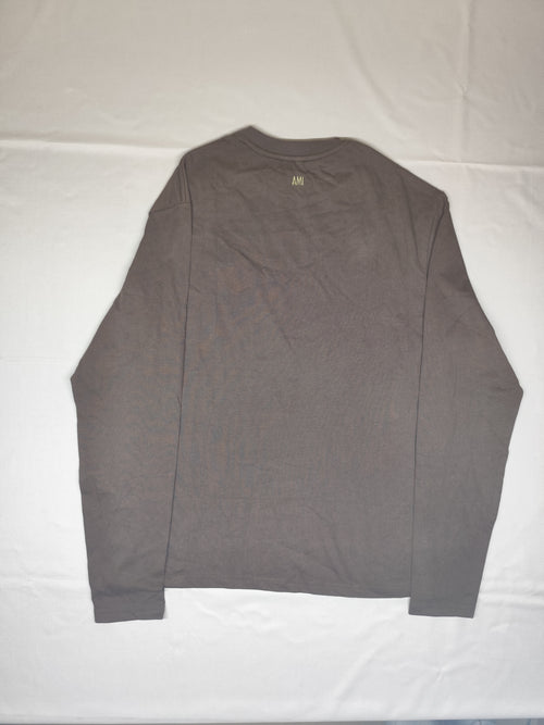 AMI-SWEAT SHIRT-CHARCOAL-1377-
